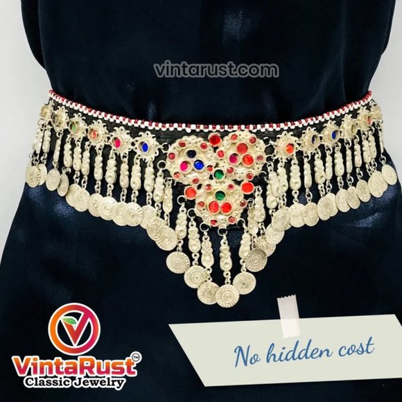 Afghan Kuchi Ring with Bells, Vintage Ring, Afghan Ring, Ethnic Ring - Picture 1 of 10